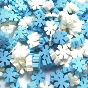 confete granulado floco de neve